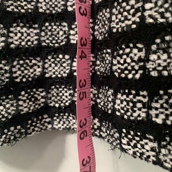 Milly textured metallic tweed shift sleeveless lined knee length dress - Picture 9 of 12